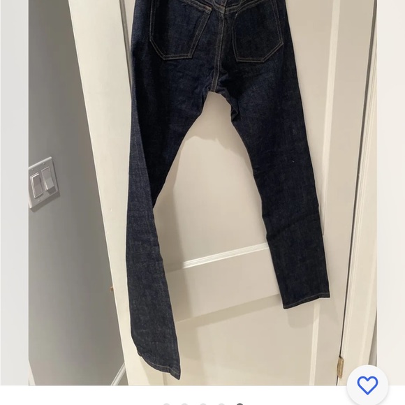 Apc dark denim jeans straight leg no stretch 29\32long - Picture 5 of 6